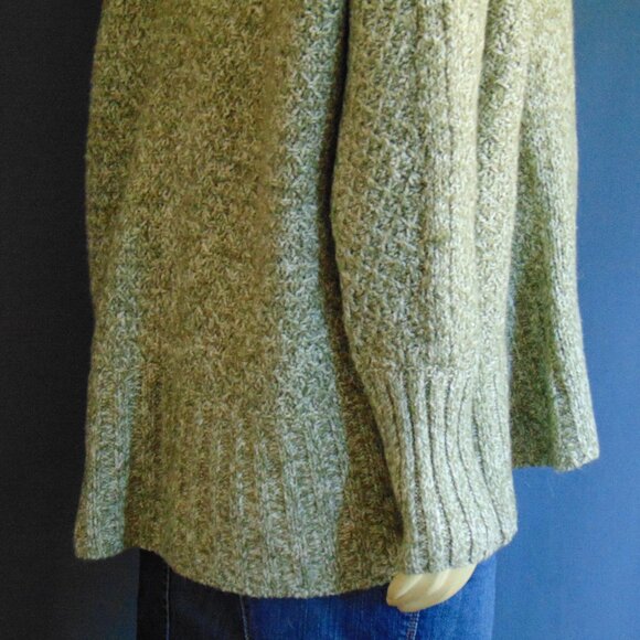 Angel of the North Anthropologie Green Chauvet Oversized Open Cardigan M - Picture 8 of 13